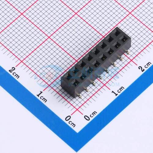 排母 HC-PM254-5.0H-2x8PS SMD,P=2.54mm 2x8P 方孔 电子元器件配