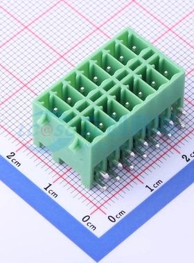 插拔式接线端子KF2EDGKRG-3.5-2*7P 弯插3.5mm 2x7P 板端/插座-闭