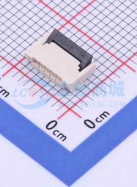 连接器KH-FPC1.0-H2.0SMT-4P-QCHF SMD,P=1mm 4P 翻盖式