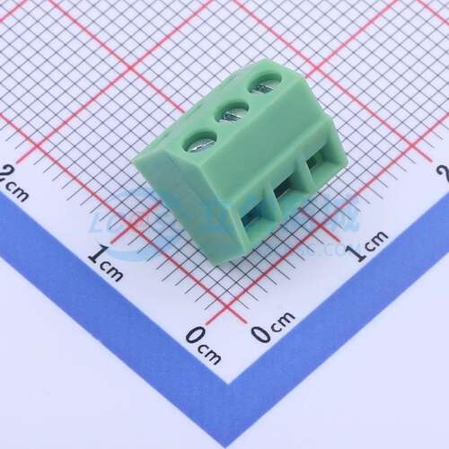 螺钉式接线端子KF127S-3.5-3P 插件,P=3.5mm 1x3P 直插 绿色