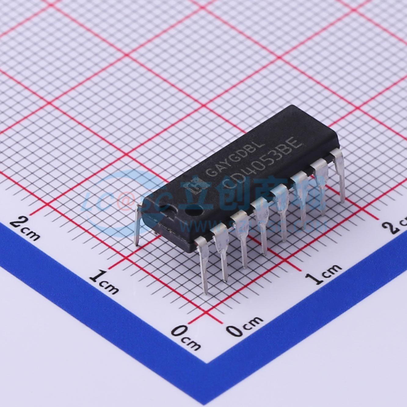 模拟开关/多路复用器 CD4053BE DIP-16 原装正品 电子元器件配单