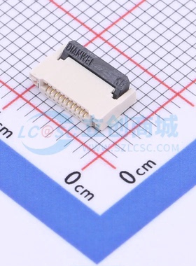 连接器 KH-FPC0.5-H2.0SMT-10P-QCHF SMD,P=0.5mm 10P 翻盖式