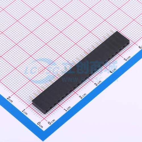 排母 FH2.54-09-22PZD 插件,P=2.54mm 1x22P 方孔 电子元器件配单