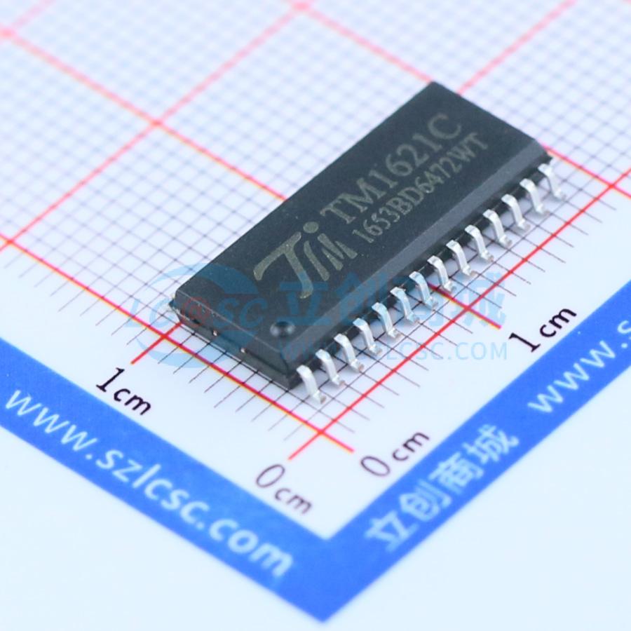LCD驱动 TM1621C SOP-28-300mil 原装正品 电子元器件配单