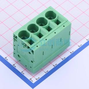 插件 10004G01 P=10mm 1x4P 绿色 弹簧式 直插 接线端子JL271V