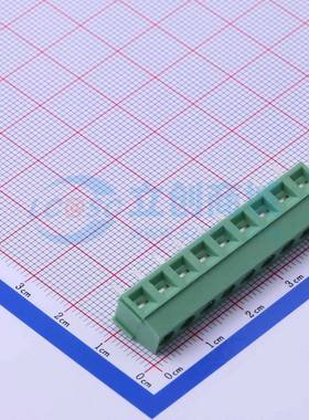 螺钉式接线端子DB127V-5.0-9P-GN-S 插件,P=5mm 1x9P 直插 绿色