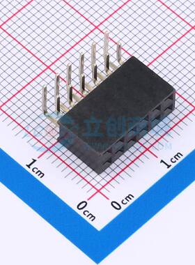 排母 FH2.54-06-06PWS 弯插,P=2.54mm 2x6P 方孔 电子元器件配单