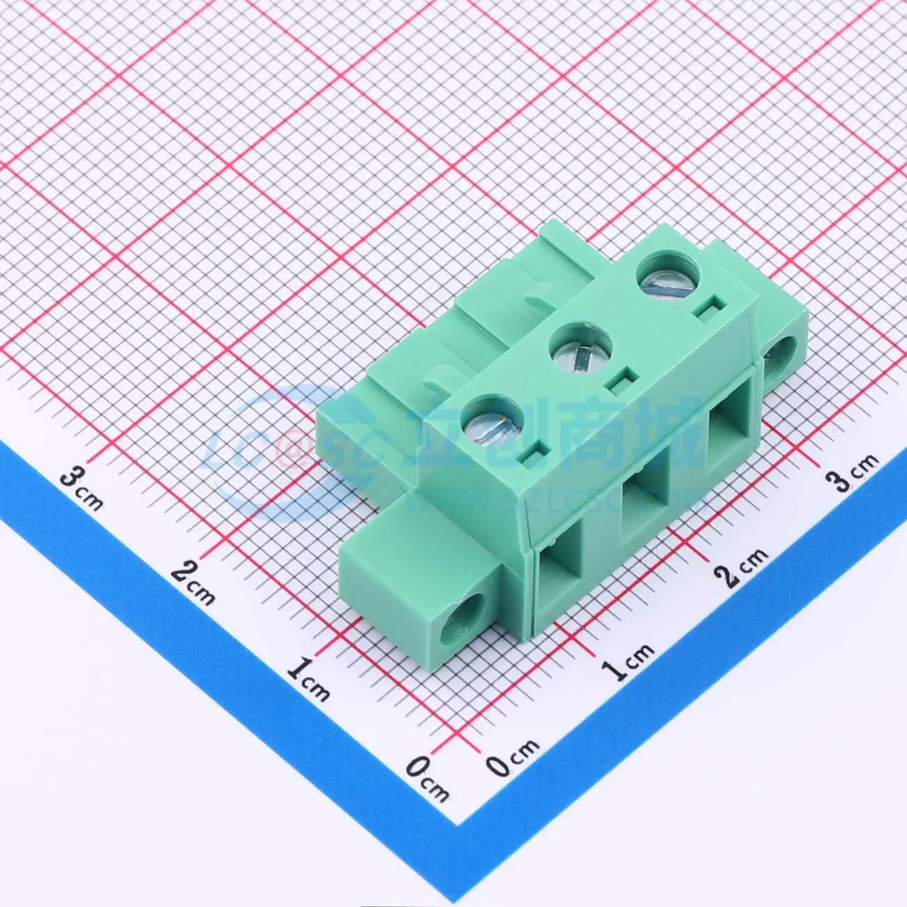 插拔式接线端子MX2EDGKM-7.62-03P-GN01-Cu-Y-A P=7.62mm 1x3P 螺