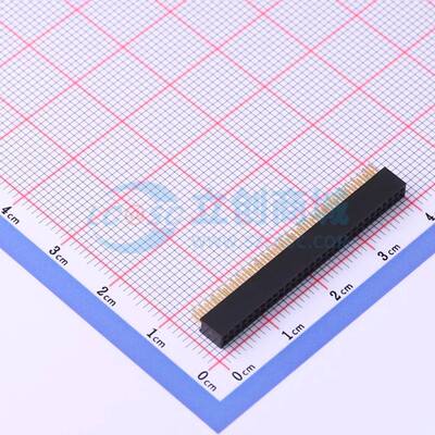 排母 X1321FV-2x30-C43D24 插件,P=1.27mm 2x30P 方孔 电子元器件