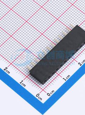 排母 B25420220-12PB0513-H85C32 插件,P=2.54mm 1x12P 方孔 电子