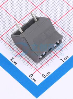 螺钉式接线端子976-DS/02 P=7.5mm 1x2P 直插 灰色