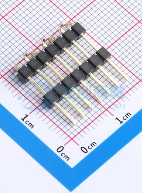 排针 X6512WVS-07H-C60D48-E100R2 SMD,P=2.54mm,卧贴(交错脚) 1x