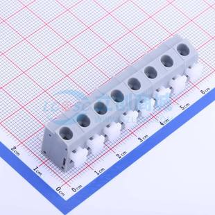 插件 P=7.5mm 弹簧式 1x8P 7.5 交错脚 灰色 接线端子KF202