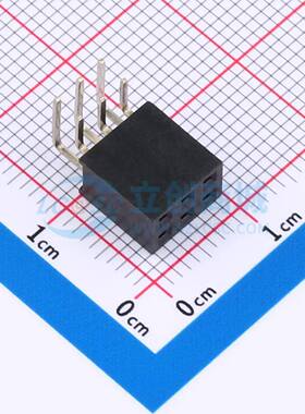 排母 FH2.54-06-03PWS 弯插,P=2.54mm 2x3P 方孔 电子元器件配单