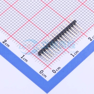 排针 KH-1.27PH180-1X16P-L7.2 插件,P=1.27mm 1x16P 方针 原装正