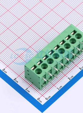 弹簧式接线端子MX205R-5.0-08P-GN01-Cu-A 插件,P=5mm 1x8P绿色