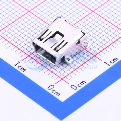 USB连接器 1734035-2 SMD USB 2.0 母 卧贴 原装正品