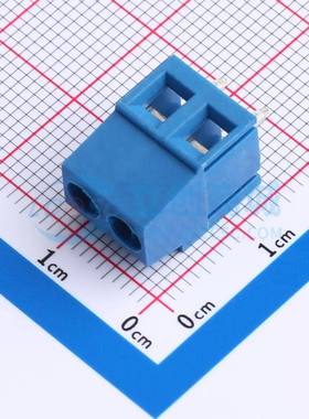 螺钉式接线端子DB128L-5.0-2P-BU-S 插件,P=5mm 1x2P 直插 蓝色
