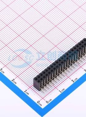 排母 CSFB203-2002A009R1AC 弯插,P=2mm 2x20P 方孔 电子元器件配