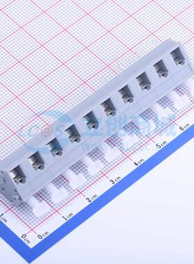 弹簧式接线端子KF243-7.5-10P 插件,P=7.5mm 1x10P 灰色