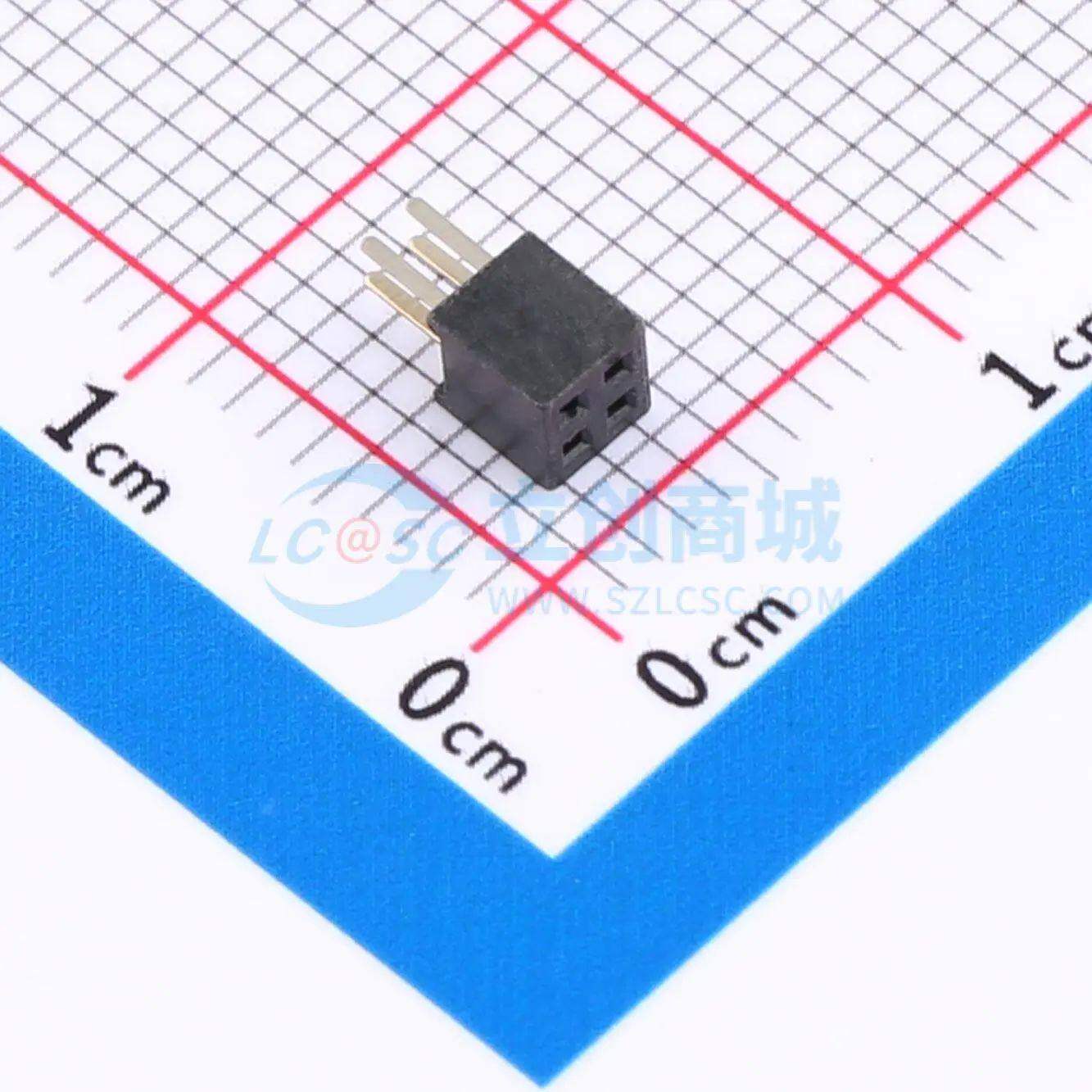 排母 FP3D04S-B1U28-B 插件,P=1.27mm 2x2P 方孔 电子元器件配单