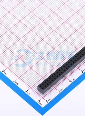 排母 CSFA201-2002A001R1AC 插件,P=2mm 2x20P 方孔 电子元器件配