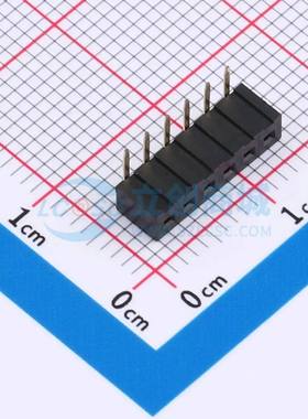 排母 CSFB102-0602A001R1AC 弯插,P=2mm 1x6P 方孔 电子元器件配