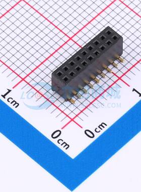 排母 X1321FVS-2x09-C43D48 SMD,P=1.27mm 2x9P 方孔 电子元器件