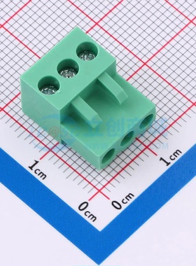 插拔式接线端子MXHT396K-3.96-03P-GN01-Cu-S-A P=3.96mm 1x3P 插