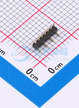 排针 A100UL-WD07P SMD,P=1mm(交错脚) 1x7P 方针 单排 原装正品