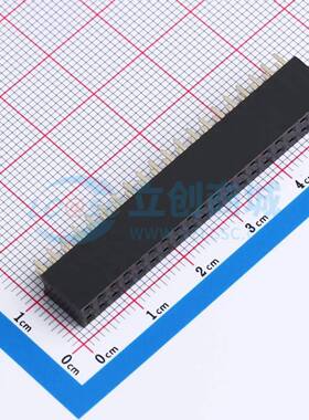 排母 B25420230-40PB0513-H85C32 插件,P=2.54mm 2x20P 方孔 电子