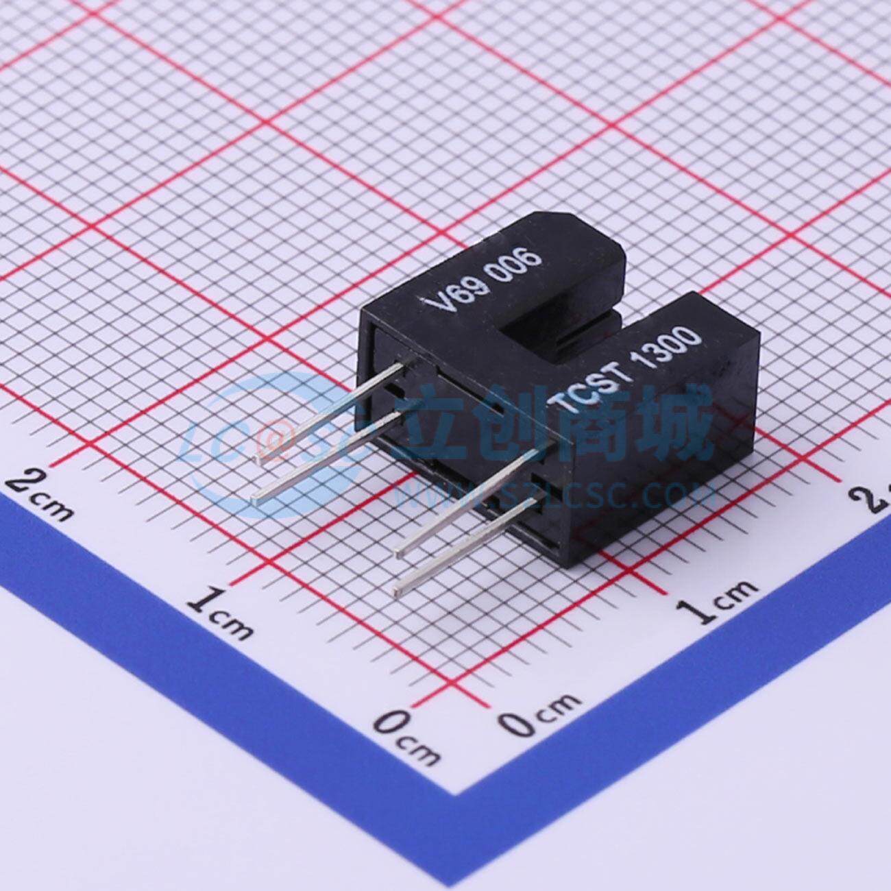 槽型光电开关(光电晶体管输出) TCST1300 DIP-4 电子元器件配单
