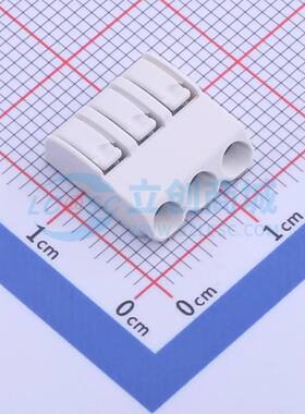 弹簧式接线端子2060-453/998-404 SMD,P=4mm 1x3P 白色