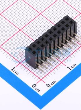 排母 CSFB203-1002A009R1AC 弯插,P=2mm 2x10P 方孔 电子元器件配