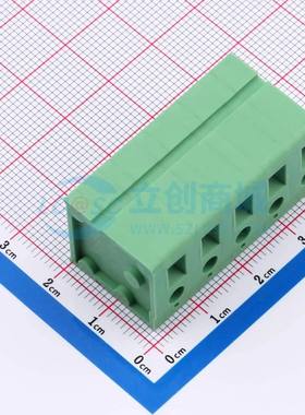 螺钉式接线端子DB105V-7.5-5P-GN-S 插件,P=7.5mm 1x5P 直插 绿色