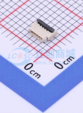 连接器 KH-FPC0.5-H1.0SMT-4P-QCHF SMD,P=0.5mm 4P 翻盖式
