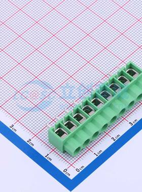 螺钉式接线端子DB166-5.0-9P-GN-P 插件,P=5mm 1x9P 直插 绿色