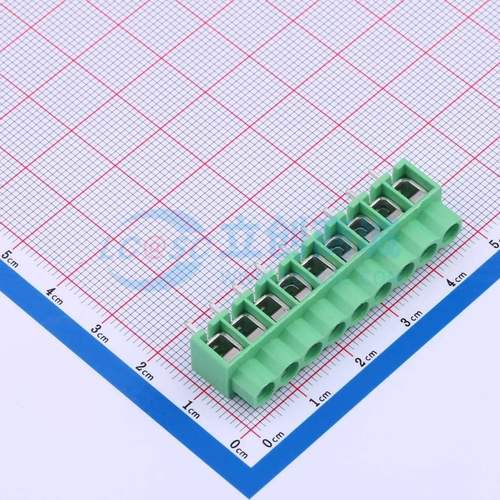 螺钉式接线端子DB166-5.0-9P-GN-P 插件,P=5mm 1x9P 直插 绿色