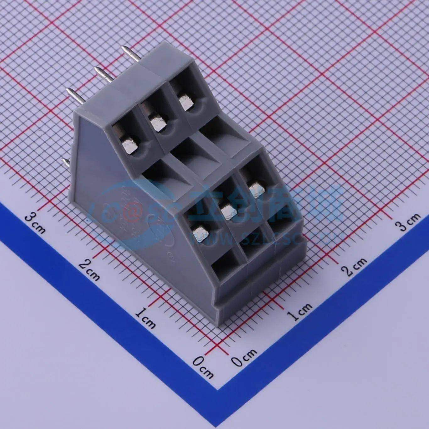 弹簧式接线端子KFM736-5.0-2X3P 插件,P=5mm