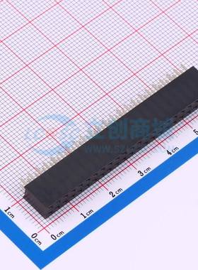 排母 HC-PM254-8.5H-2x23PZ 插件,P=2.54mm 2x23P 方孔 电子元器