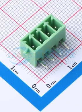 插拔式接线端子KF2EDGRG-3.5-4P 插件3.5mm 1x4P 板端/插座-闭口