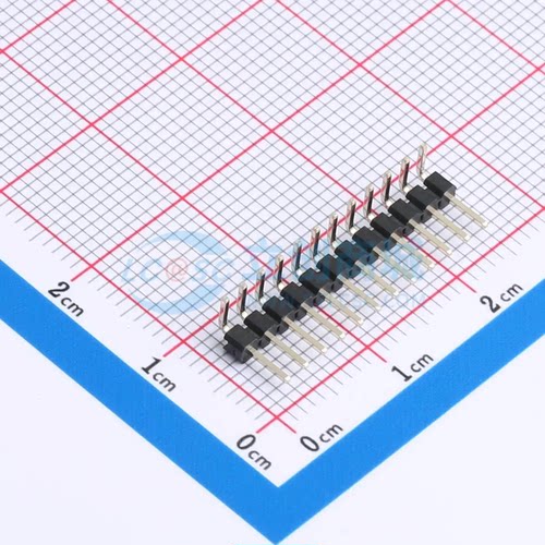 排针 DS1025-02-1x12P8BR1-B 弯插,P=2mm 1x12P 单排 原装正品