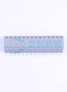 弹簧式接线端子KF250T-5.0-2*14P 插件,P=5mm 2x14P 灰色