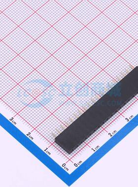 排母 HC-PM254-8.5H-1x19PZ 插件,P=2.54mm 1x19P 方孔 电子元器