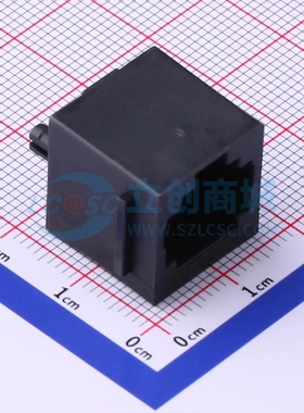以太网连接器(RJ45 RJ11) RC01222插件 RJ45插座 不带LED