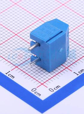 螺钉式接线端子JL301-50002U02 插件,P=5mm 1x2P 直插 蓝色