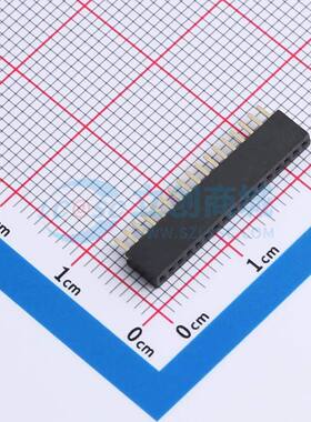 排母 B127N01-0B17P51-H43C24 插件,P=1.27mm 1x17P 方孔 电子元