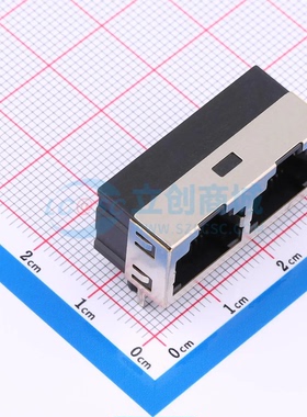 以太网连接器 HC-WK88-H132-1X2-55B弯插 RJ45插座 不带LED