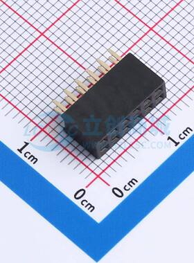 排母 B20020230-12PB0513-H64C28 插件,P=2mm 2x6P 方孔 电子元器