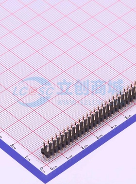 排针 X6521WV-2x28H-C60D30 插件,P=2.54mm 2x28P 方针 原装正品